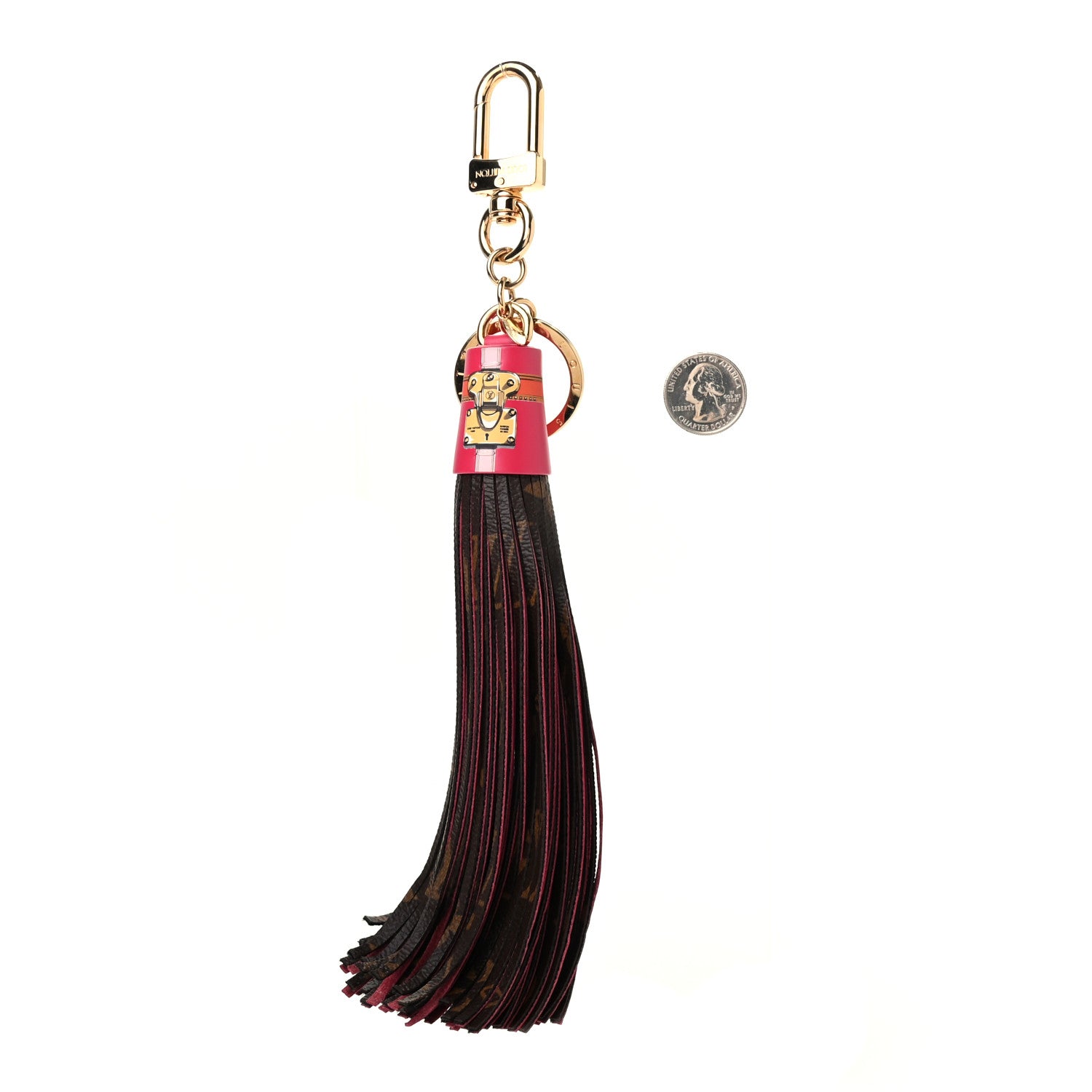 Louis Vuitton Monogram Summer Trunk Tassel Bag Charm Key Holder 2 of 4