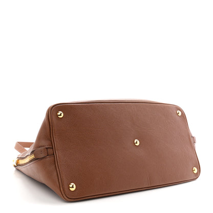 Prada Saffiano Cuir Top Handle Dome Tote Palissandro 4 of 10