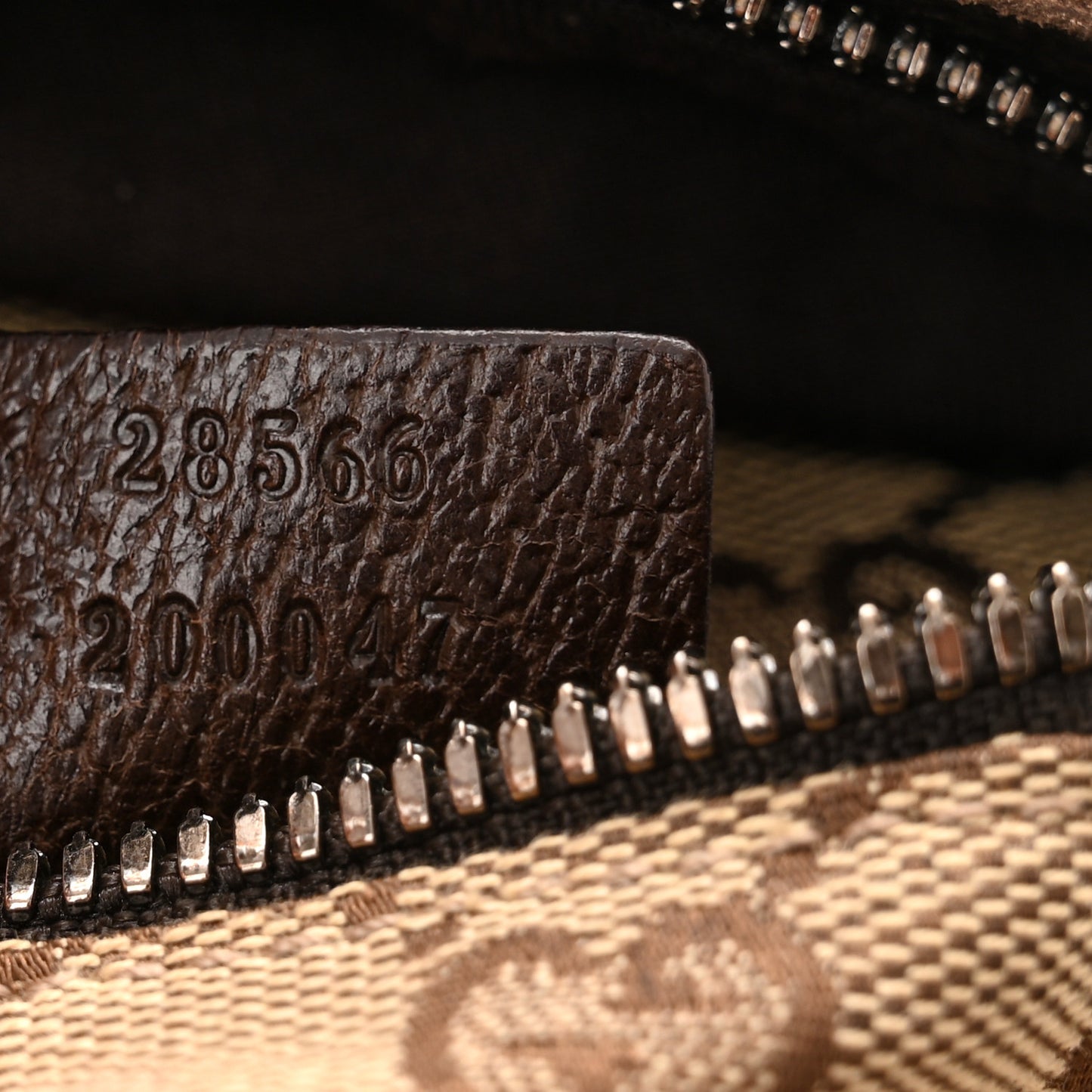 GG Monogram Web Double Pocket Belt Bag Dark Brown