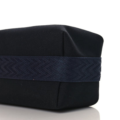 Hermes Canvas Small Bride-A-Brac Pouch Black Bleu Nuit 9 of 10