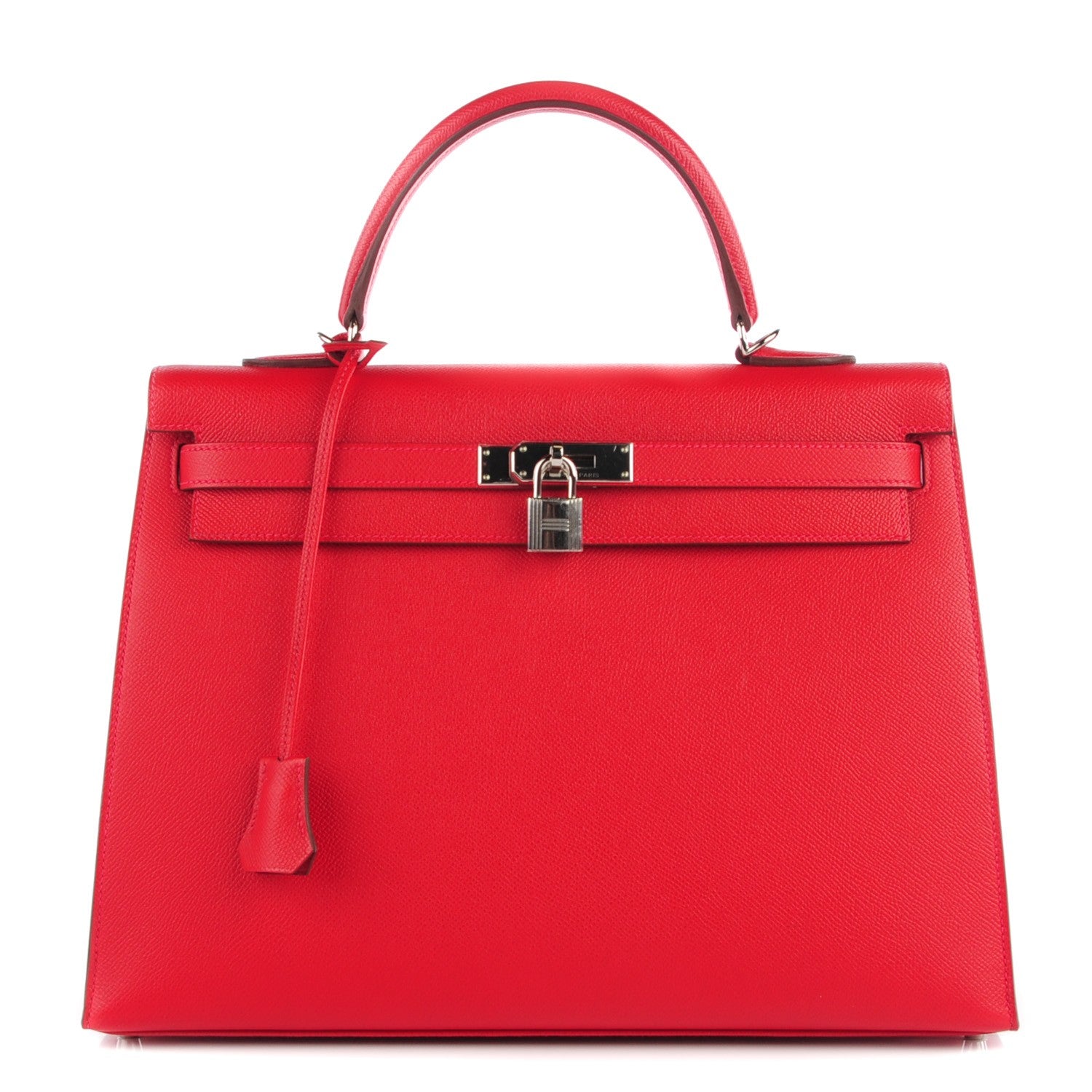 Hermes Epsom Kelly Sellier 35 Rouge Casaque 1 of 17