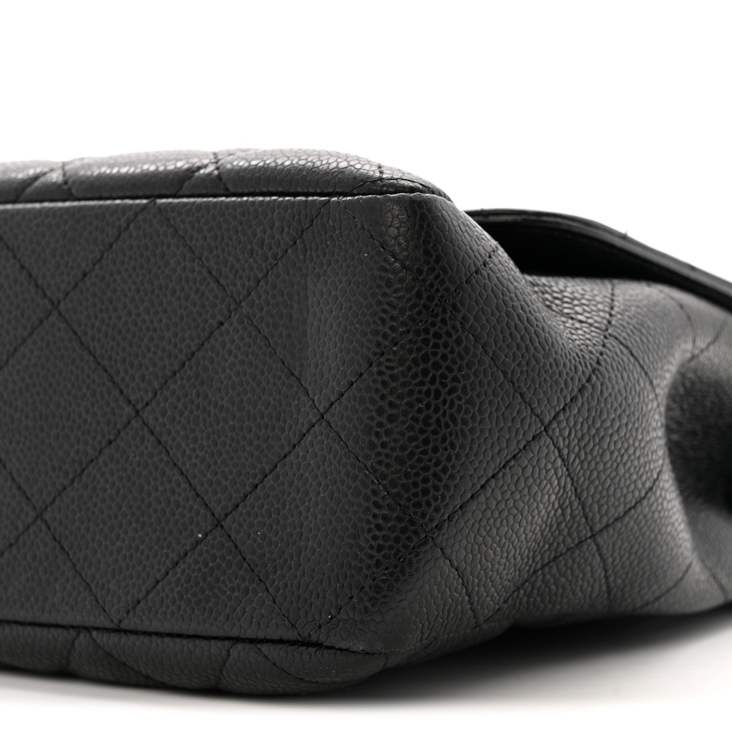 Chanel Caviar Quilted Jumbo Single Flap Black 10 of 12