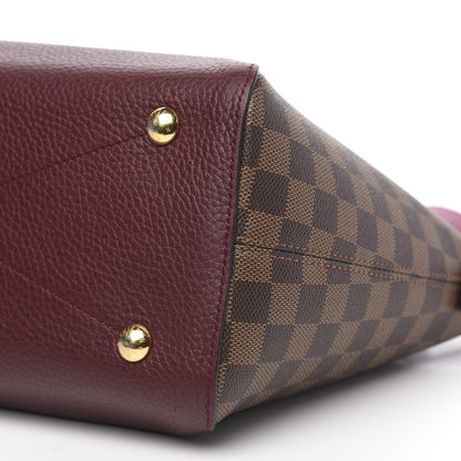 Louis Vuitton Damier Ebene Cuir Taurillon Hyde Park Fuchsia 8 of 12