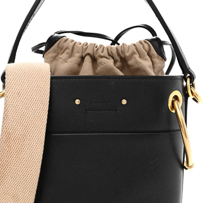Chloe Smooth Calfskin Mini Roy Bucket Bag Black 8 of 13