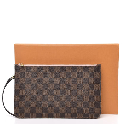 Louis Vuitton Damier Ebene Neverfull MM GM Pochette Rose Ballerine 9 of 9