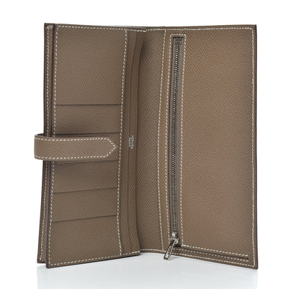 Hermes Epsom Bearn Gusset Wallet Etoupe 5 of 8