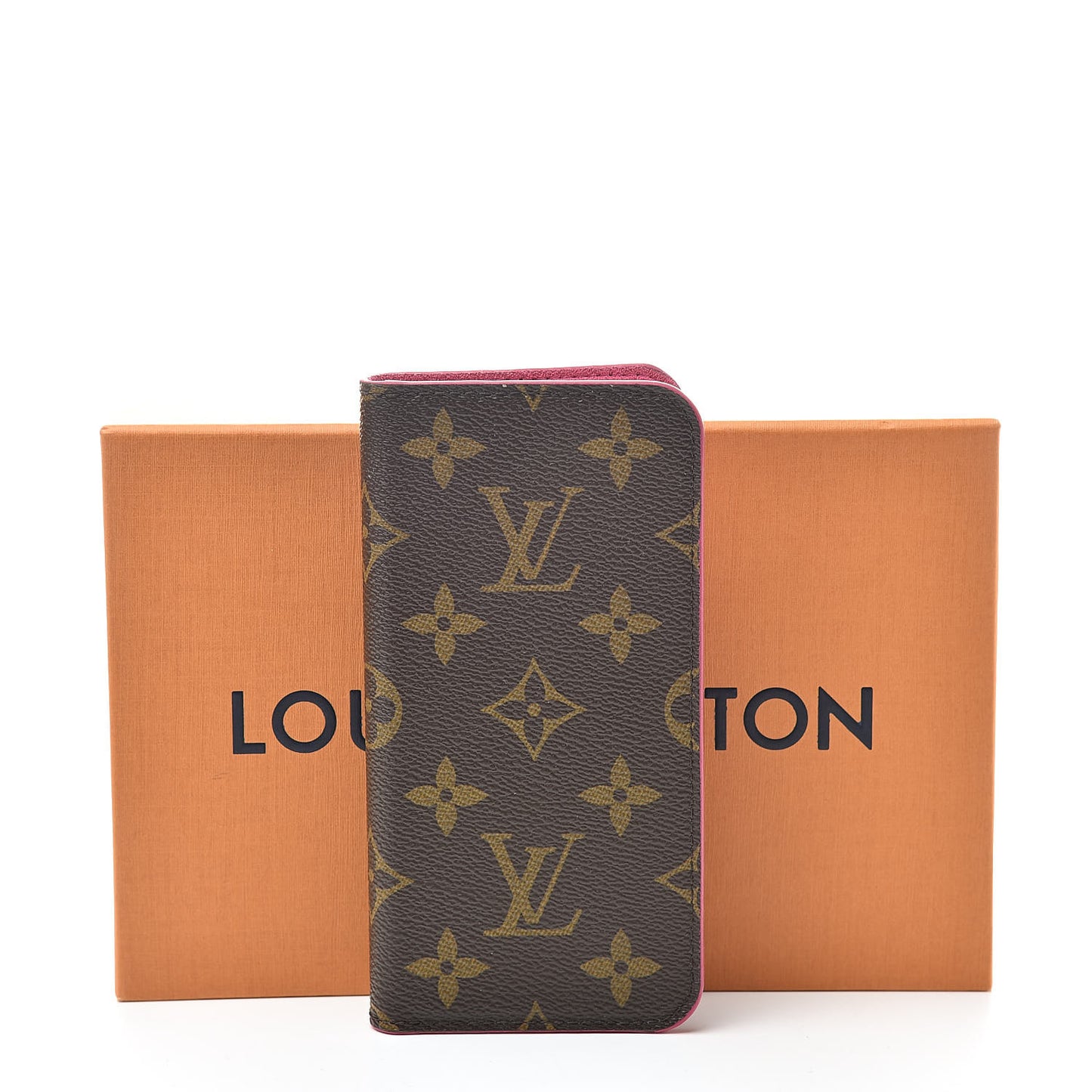 Monogram iPhone X/XS Folio Case Rose Pop