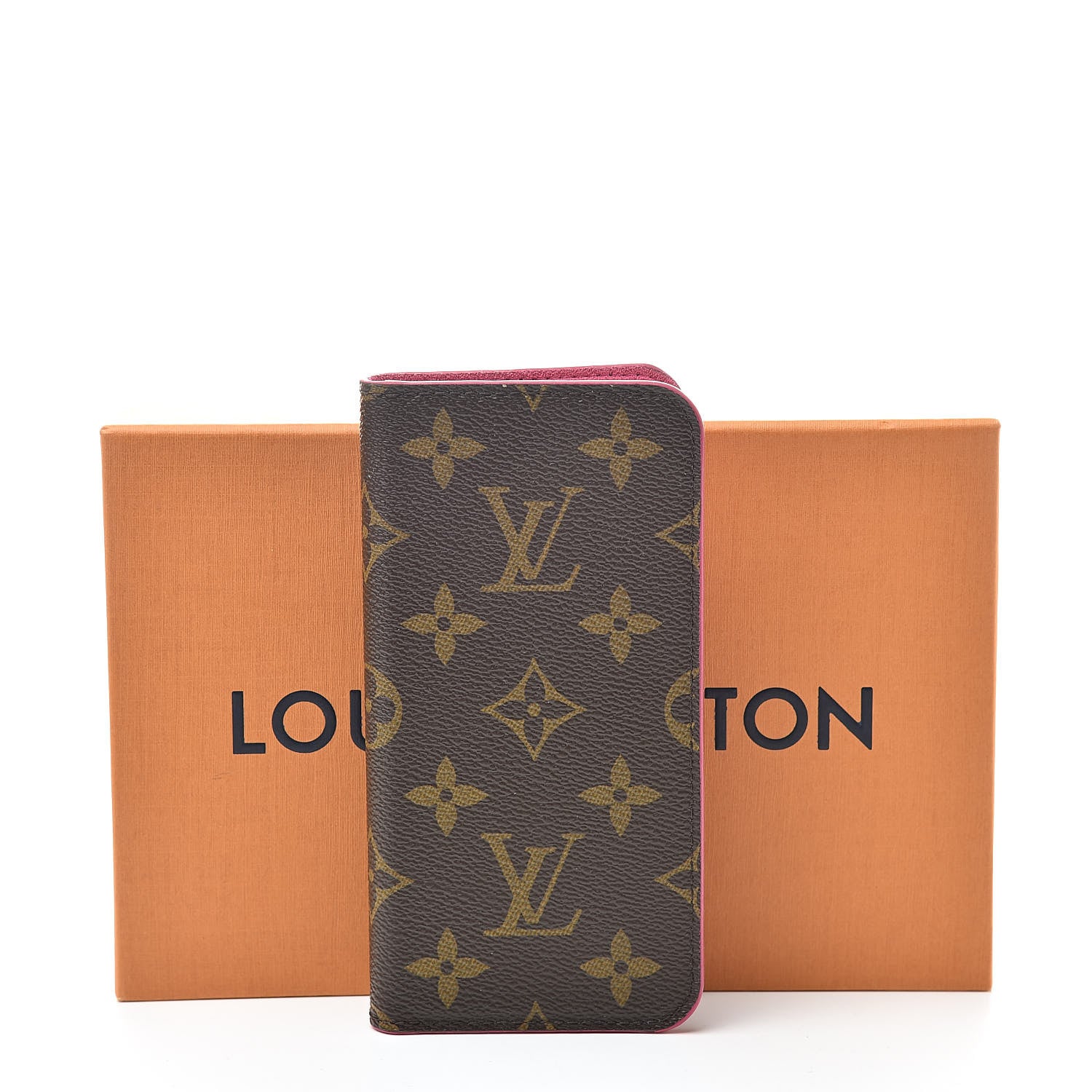 Louis Vuitton Monogram iPhone X/XS Folio Case Rose Pop 9 of 9