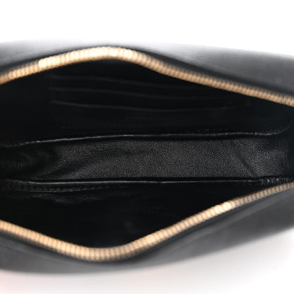 Saint Laurent Grain De Poudre Matelasse Monogram Mini Lou Camera Bag Black 5 of 11