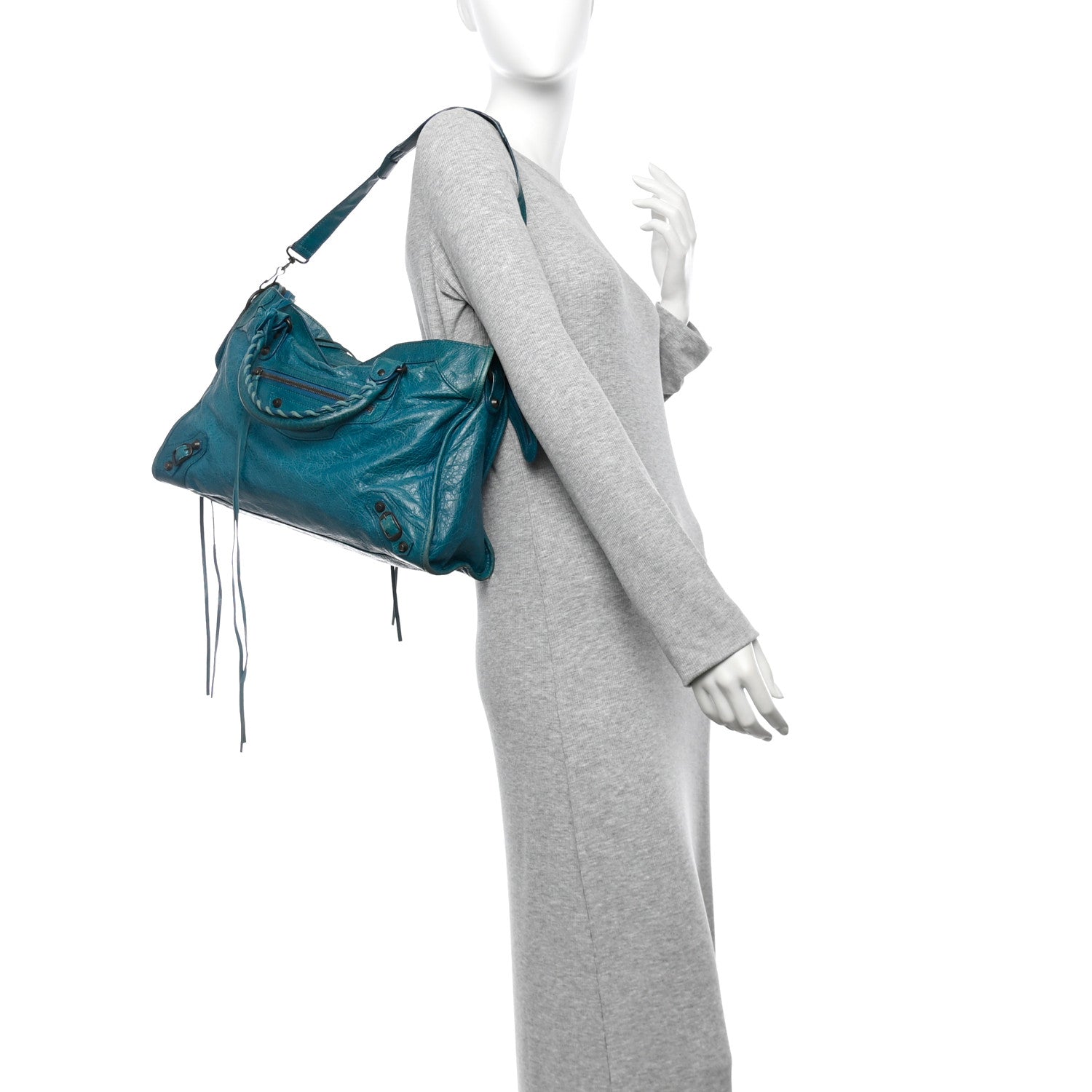Balenciaga Agneau Classic Hardware City Aquamarine 2 of 14