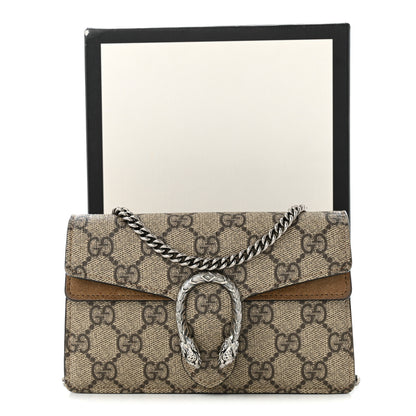 Gucci GG Supreme Monogram Super Mini Dionysus Shoulder Bag Taupe 9 of 9