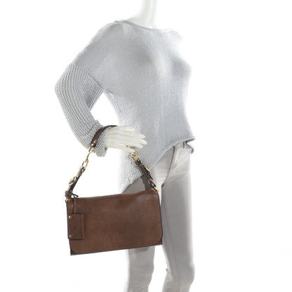 Gucci Calfskin Medium Harness Shoulder Bag Acero Mushroom 2 of 7