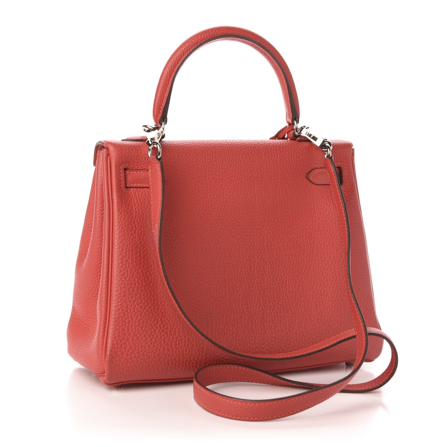 Hermes Togo Kelly Retourne 25 Rouge Pivoine 3 of 12