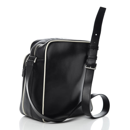 Prada Vitello Bi-Color Crossbody Black Talco 3 of 14