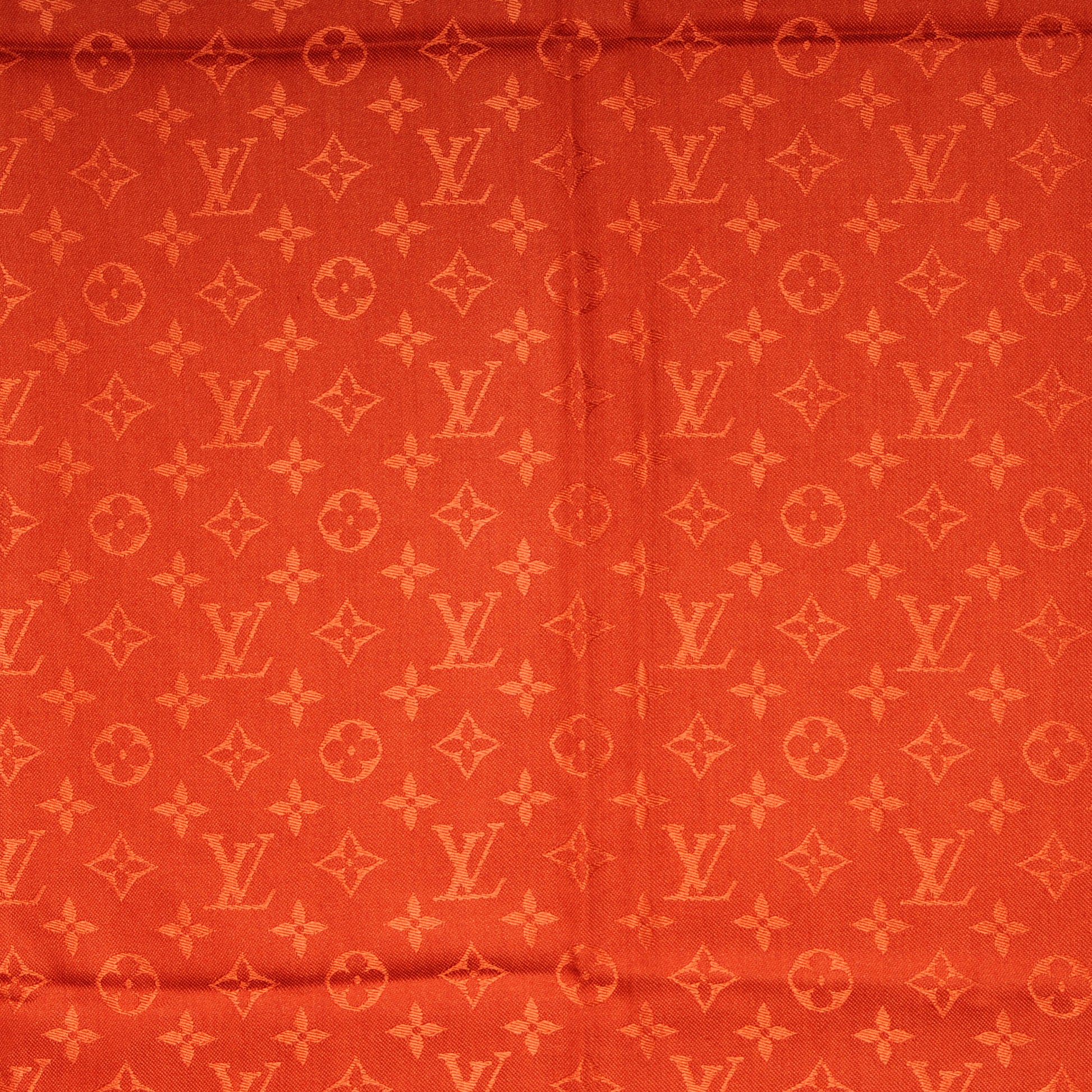 Louis Vuitton Wool Silk Monogram Shawl Orient 4 of 5