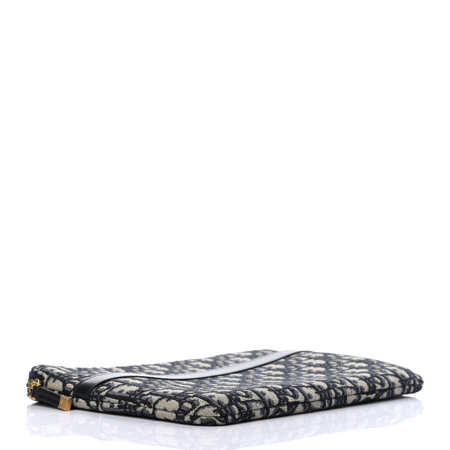 Oblique Pouch Clutch Blue
