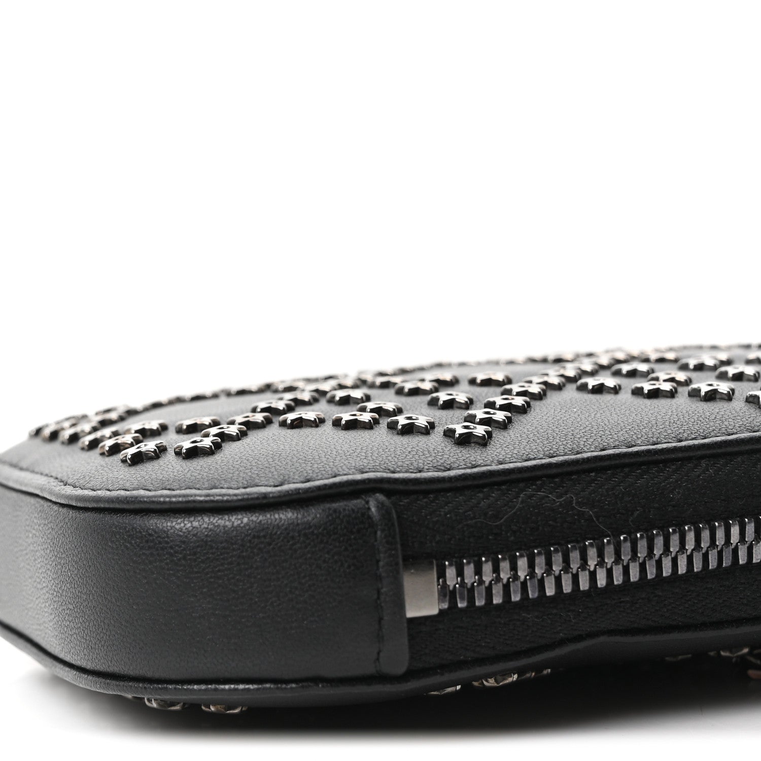 Christian Dior Lambskin Cannage Lucky Star Studded Lady Dior Phone Holder  Black 10 of 10
