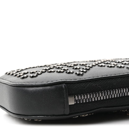 Christian Dior Lambskin Cannage Lucky Star Studded Lady Dior Phone Holder  Black 10 of 10