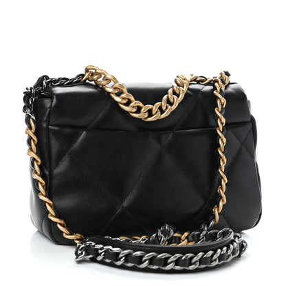Chanel Lambskin Quilted Medium Chanel 19 Flap Black 2 of 4