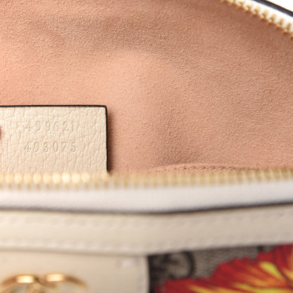 Gucci GG Supreme Monogram Flora Web GG Small Ophidia Dome Shoulder Bag White 9 of 11