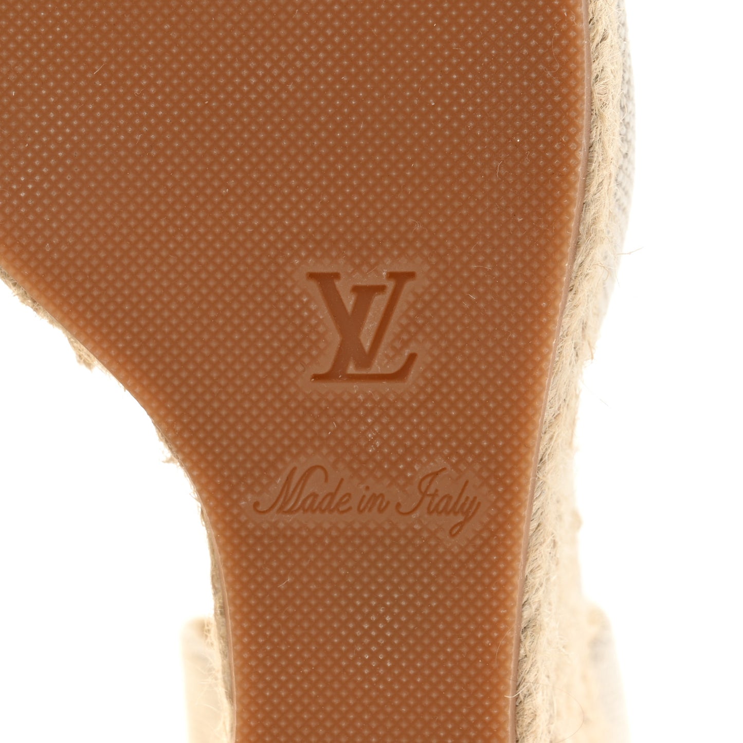 Canvas Monogram Starboard Wedge Espadrilles 38.5 Rose Pop
