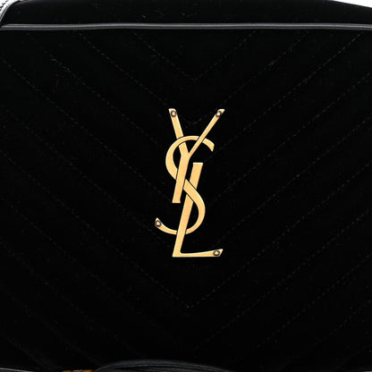 Saint Laurent Velvet Matelasse Monogram Lou Camera Bag Black 7 of 9