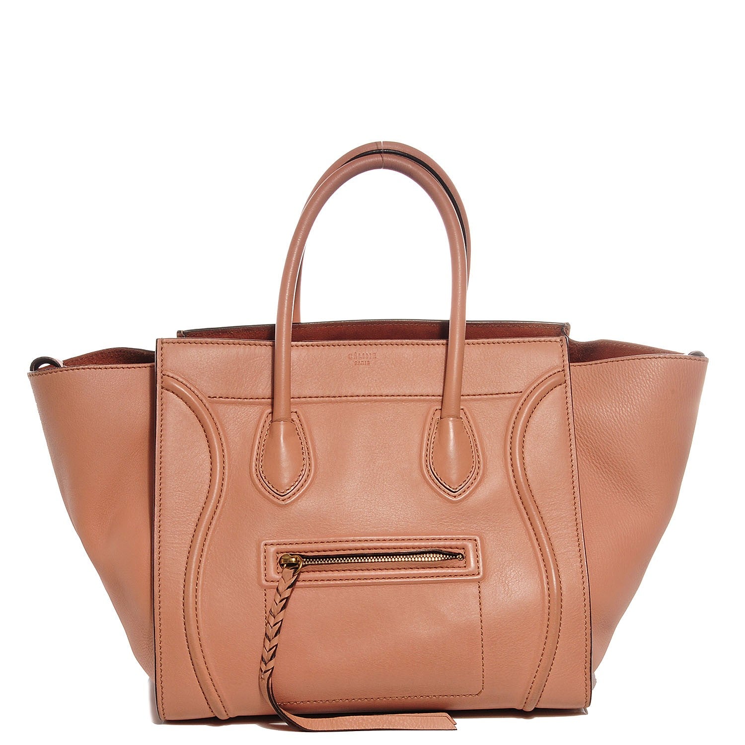 Celine Supple Calfskin Medium Phantom Luggage Flesh 1 of 9