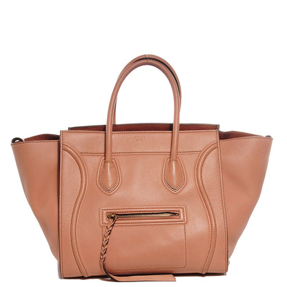 Celine Supple Calfskin Medium Phantom Luggage Flesh 1 of 9