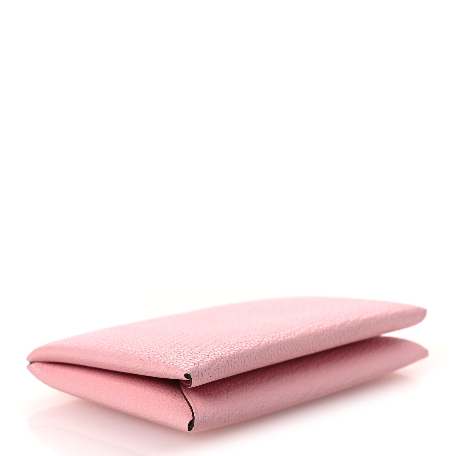 Hermes Chevre Mysore Verso Calvi Card Case Rose Sakura 4 of 8
