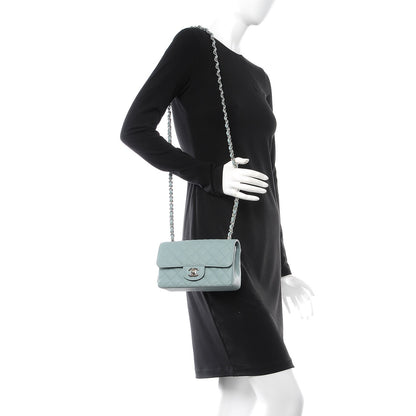 Chanel Caviar Quilted Mini Rectangular Flap Green 2 of 9