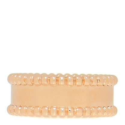 Van Cleef & Arpels 18K Yellow Gold Perlee Signature Ring 52 6 3 of 5