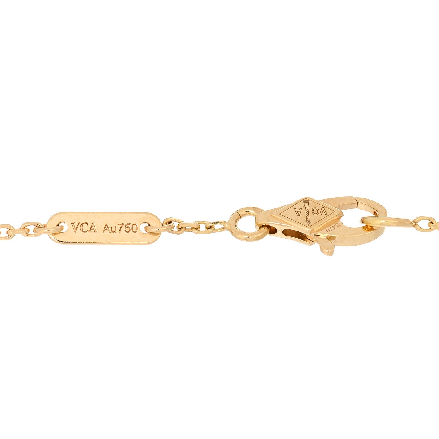 Van Cleef & Arpels 18K Yellow Gold Mother of Pearl Sweet Alhambra Bracelet 3 of 4