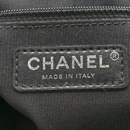 Chanel Crumpled Calfskin Quilted Large Chain All Over Flap Bag Black 6 of 9