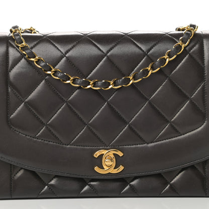 Chanel Lambskin Quilted Medium Single Flap Black 9 of 16