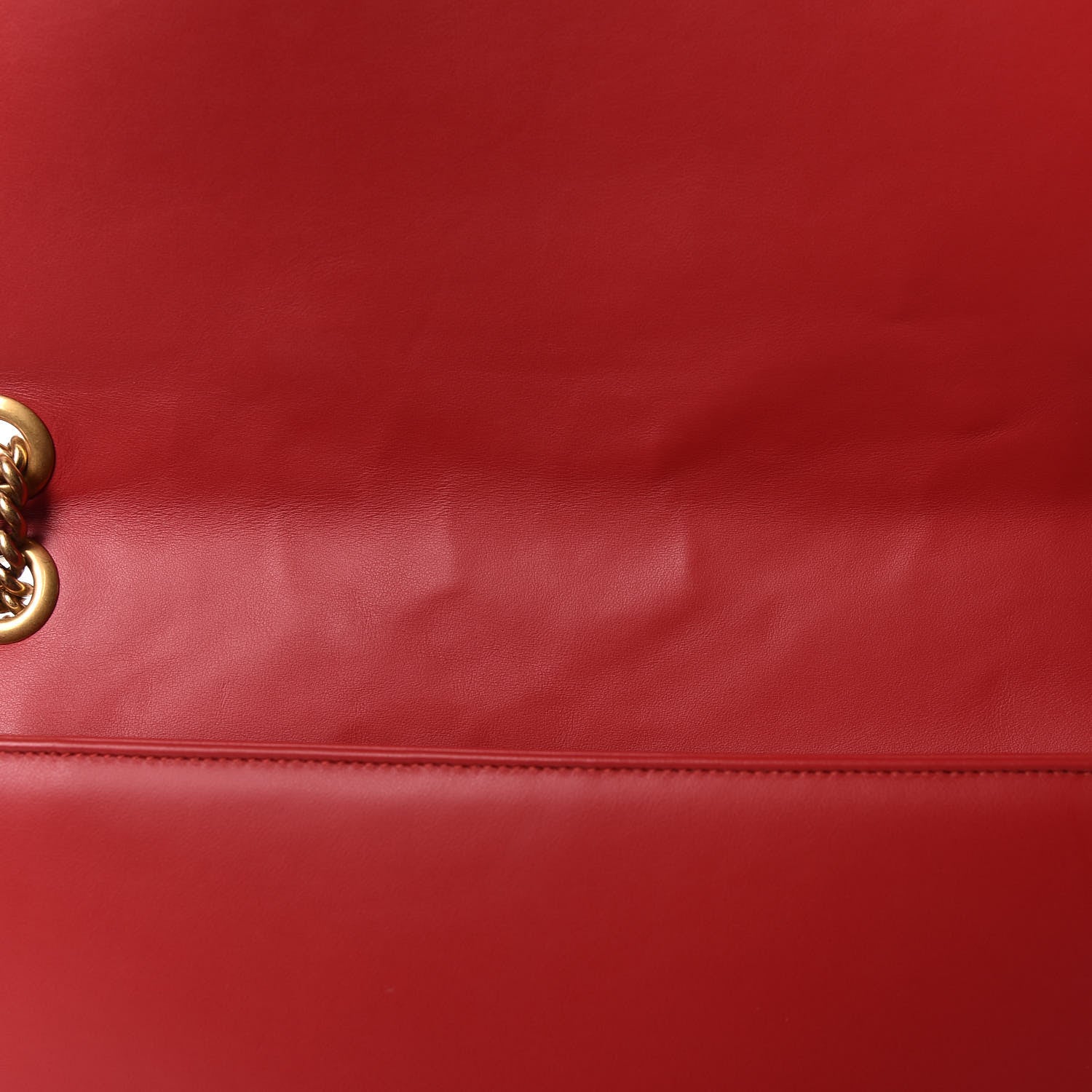 Gucci Calfskin Matelasse Large GG Marmont Shoulder Bag Hibiscus Red 10 of 10