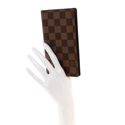 Louis Vuitton Damier Ebene Checkbook Cover Wallet 2 of 7