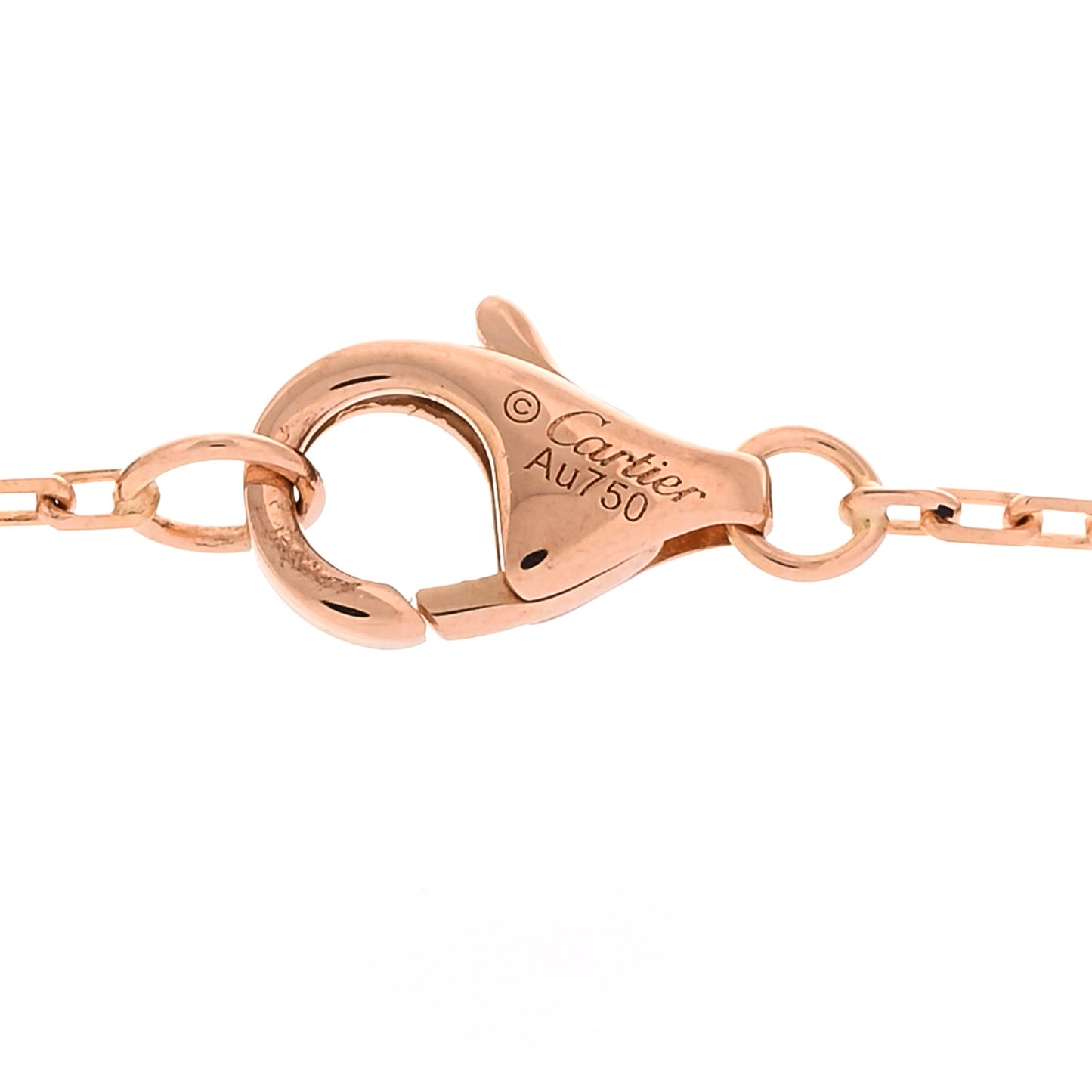 18K Pink Gold Diamond Juste Un Clou Pendant Necklace