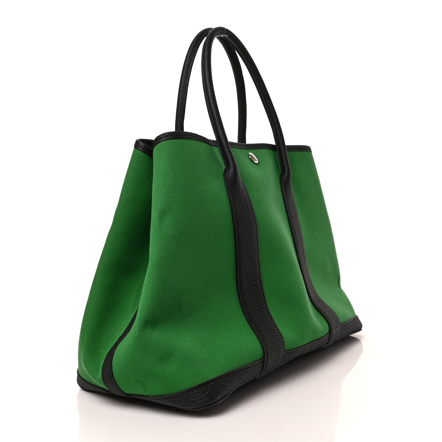 Hermes Toile Officier Negonda Garden Party Tote 36 MM Cactus Black 3 of 8