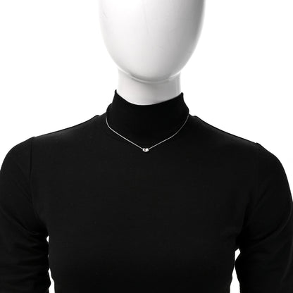 Tiffany Sterling Silver 12mm Elsa Peretti Bean Pendant Necklace 2 of 6