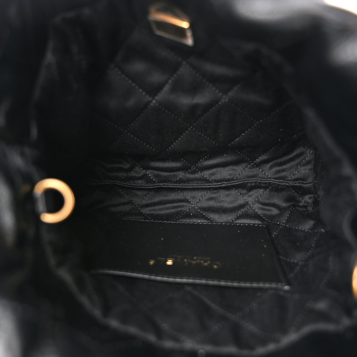Chanel Shiny Calfskin Quilted Mini Chanel 22 Black 5 of 11