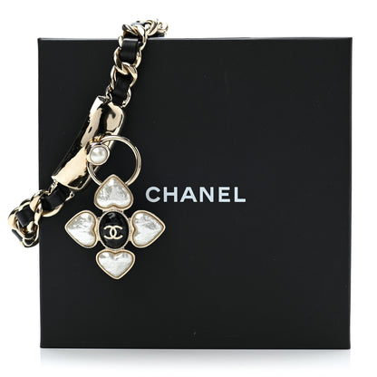 Chanel Lambskin Pearl Resin CC Choker Gold Black 7 of 7