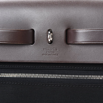Hermes Toile Vache Hunter Herbag Zip 31 PM Black Ebene 6 of 12