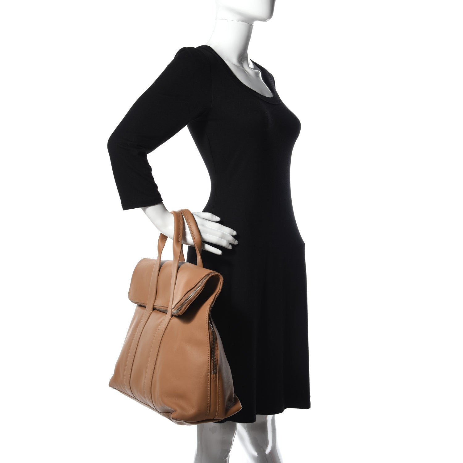3.1 Phillip Lim Calfskin 31 Hour Bag Nude 2 of 8