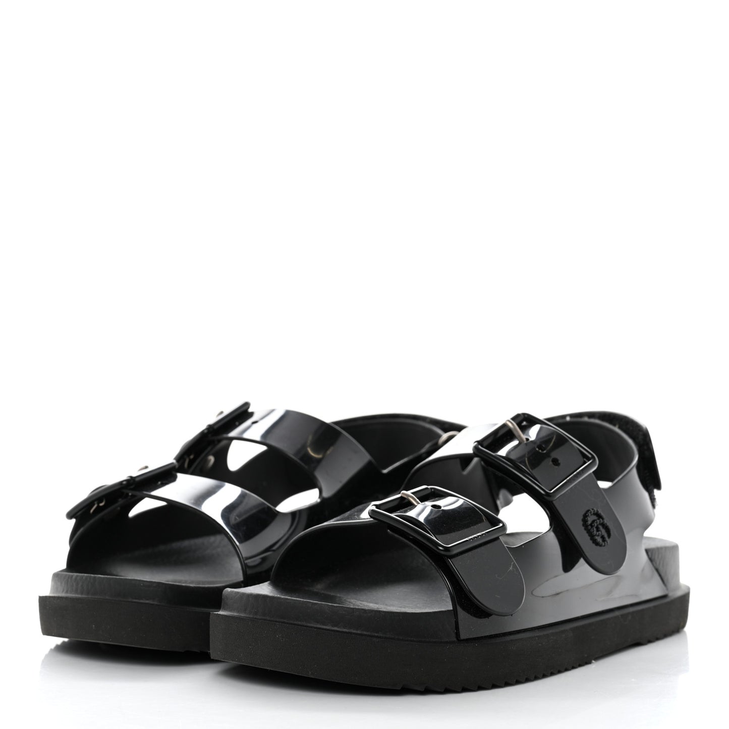 Rubber Mini Double G Womens Isla Dad Sandals 37 Black
