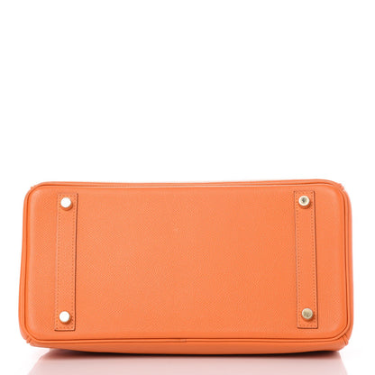 Hermes Epsom Birkin 30 Orange 6 of 36