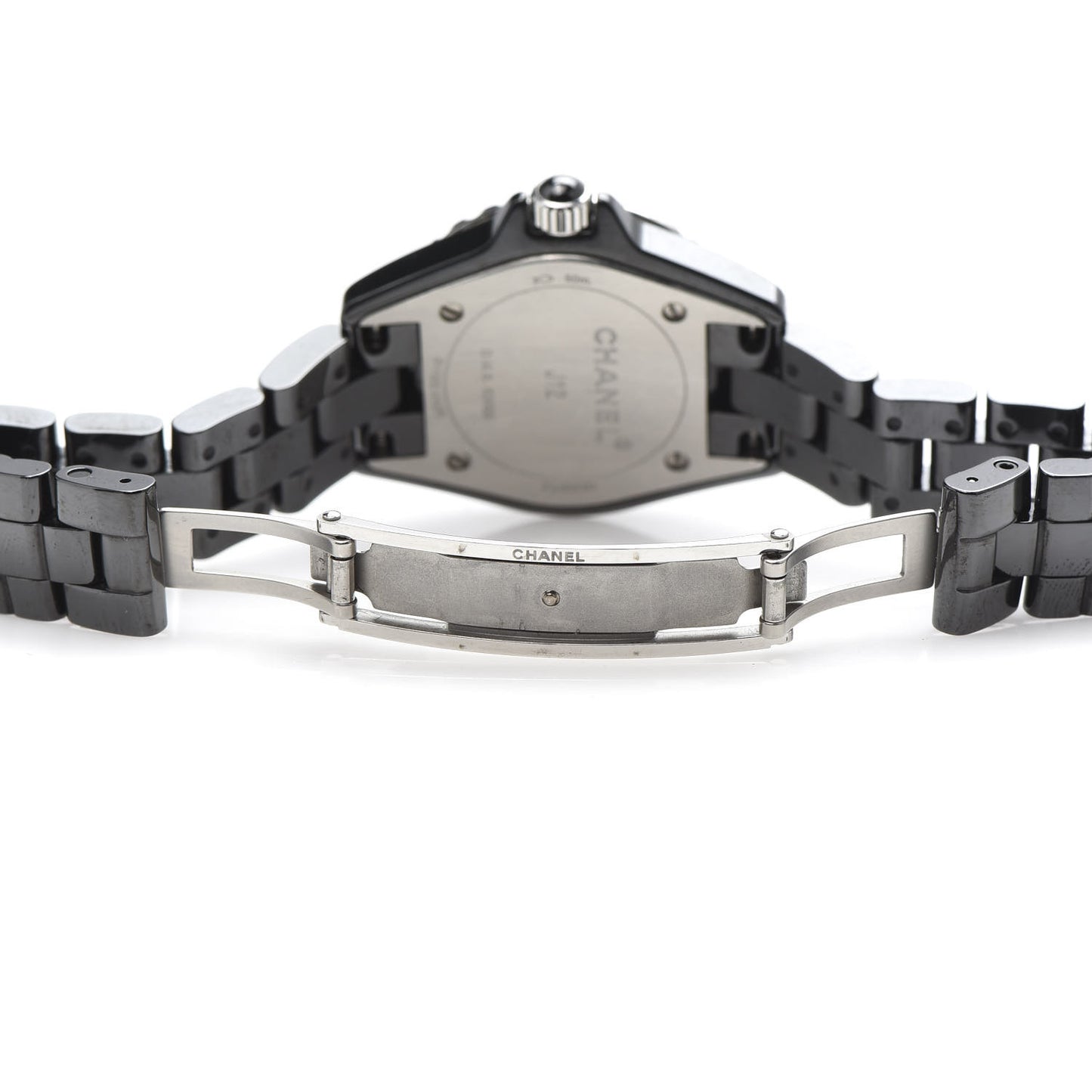 Stainless Steel Ceramic Diamond 29mm J12 Quartz Watch Black