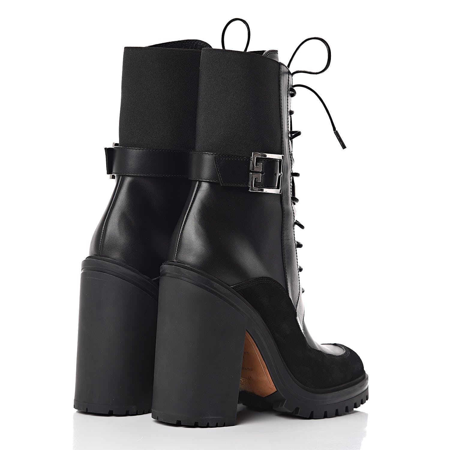 Givenchy Calfskin Suede Aviator Ankle Boots 41 Black 4 of 10