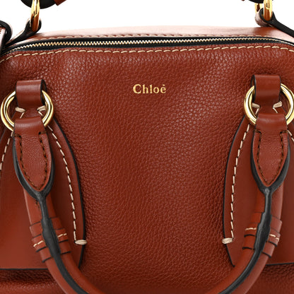 Chloe Calfskin Small Daria Sepia Brown 9 of 13