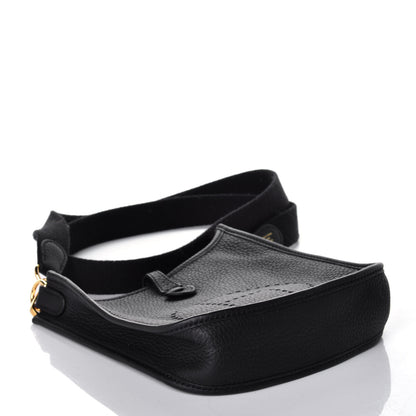 Hermes Taurillon Clemence Evelyne TPM Black 4 of 8