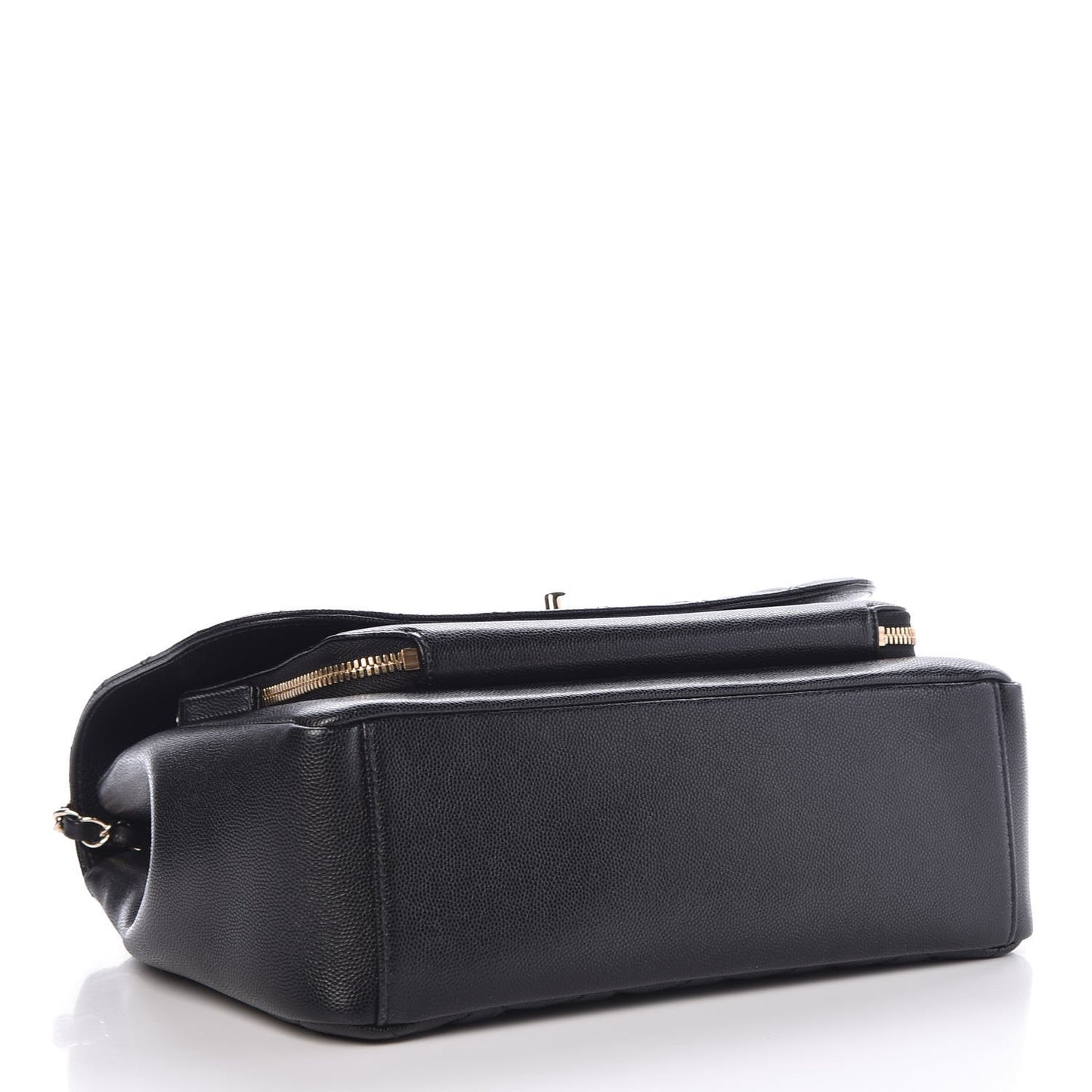 Caviar Quilted Large Business Affinity Flap Black